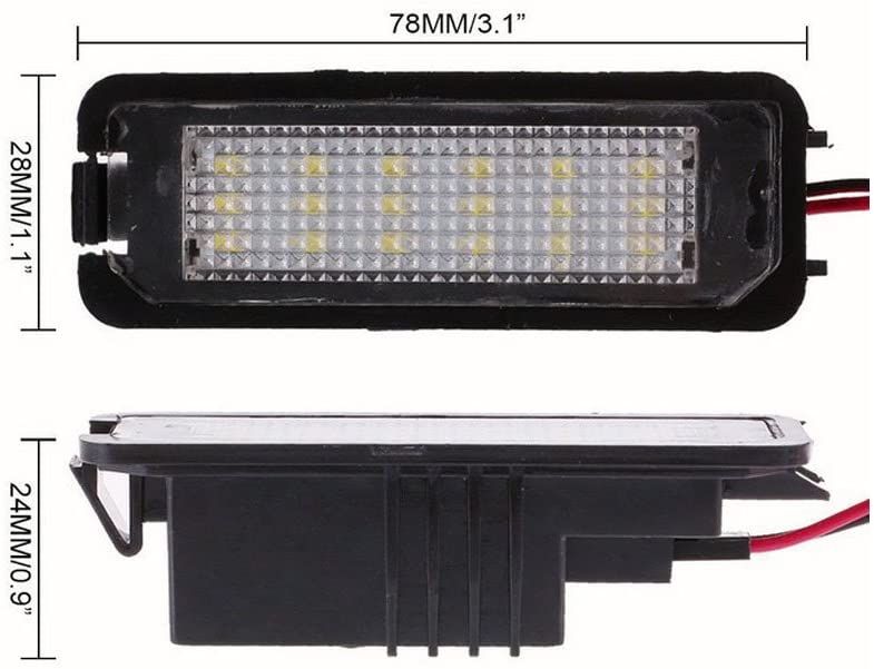 LED плафони регистрационен номер VW GOLF 4 5 6 7 Passat Ibiza Leon