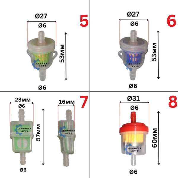 Горивен филтър за бензин / дизел - универсален