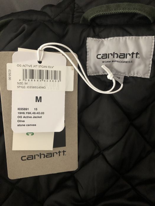 Carhartt WIP OG Active jachetă Olive stone canvas I035891.494O, nou