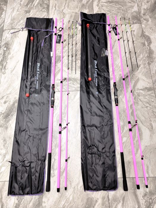 SET 2 Feedere FL BLACK FORCE PINK 3.90m 60-180g NEW 2025