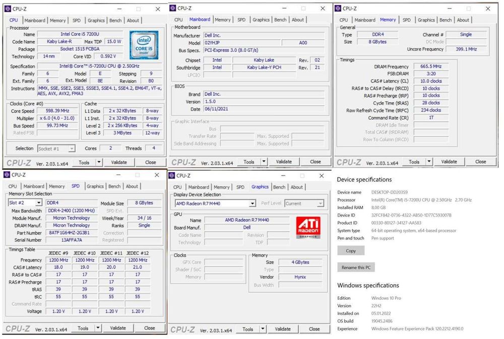 Laptop Dell Inspiron 5567 - i5 7200