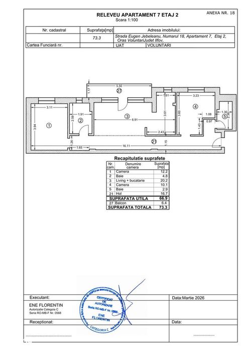 Apartament 3 camere, spatios, in bloc nou, finalizat in 2025, Pipera