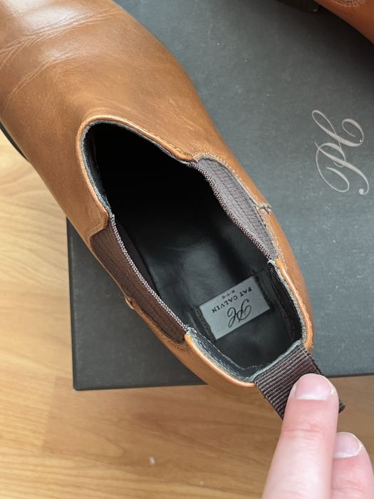 Pat Calvin Боти обувки зимни естествена кожа / обувки естествена кожа