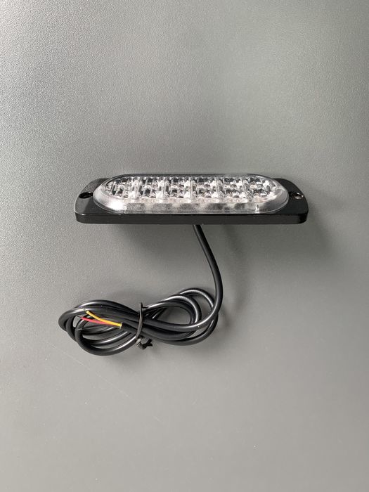 Stroboscoape auto 12 LED-uri grila galben rosu albastru - FLASH