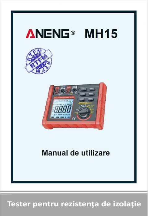Aneng MH15 Tester pt. rezistenta de izolatie. Megohmetru + multimetru