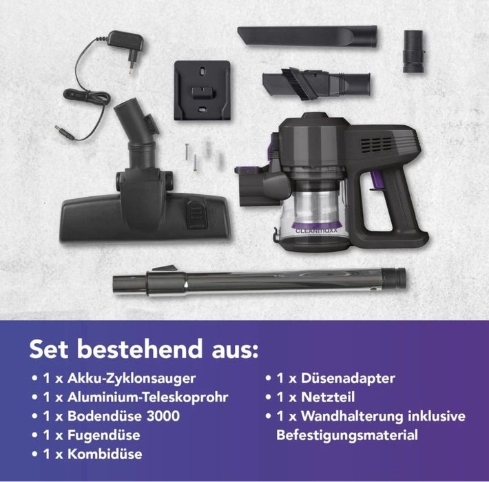 Vând Aspirator vertical Cleanmaxx, fără fir Nou sigilat