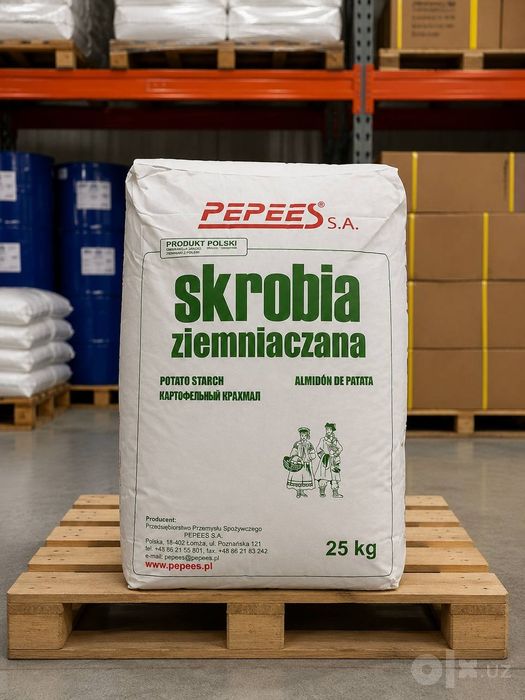 Картофельный крахмал Польша, энг арзон нархларда
