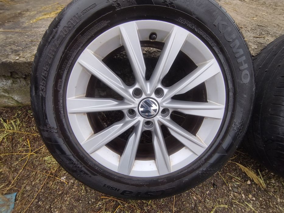 235/55/17 джанти с гуми vw tiguan, passat, sharan