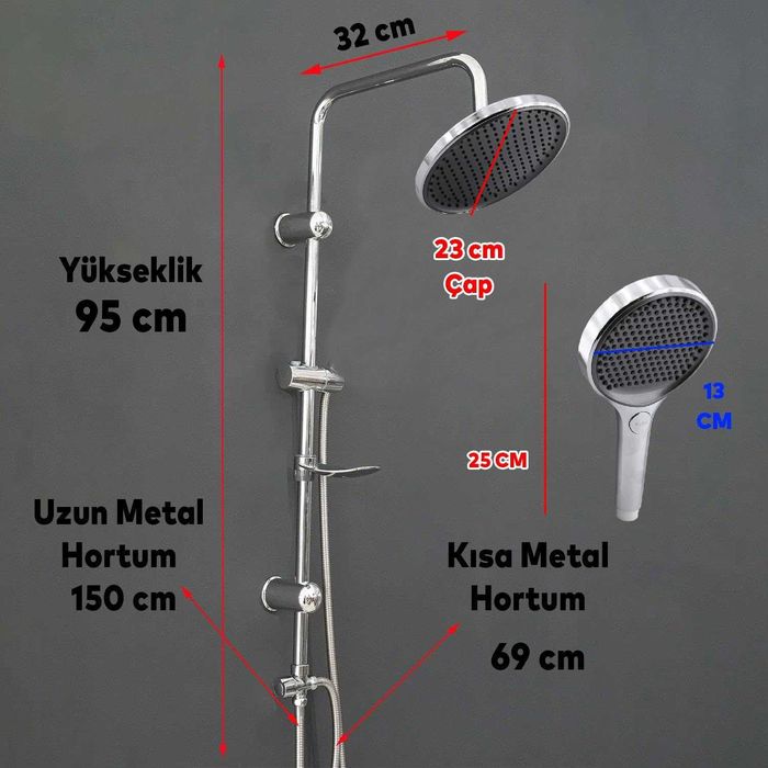 Нов душ комплект NOVA с горна пита и подвижен душ – модерен дизайн