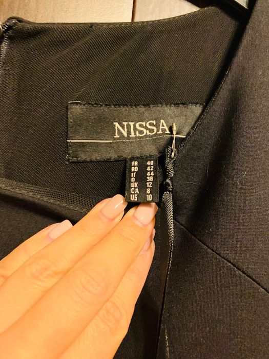 Rochie Nissa nouă, negru & alb, mărimea 42