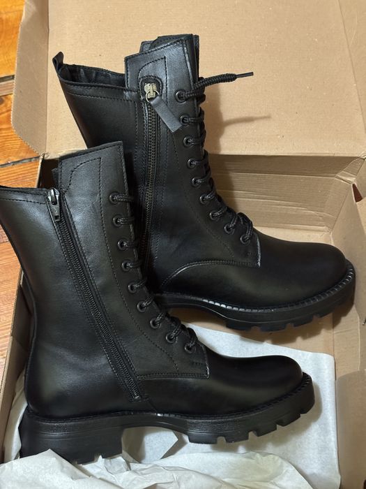 Ghete femei/dama, noi, piele naturala 38