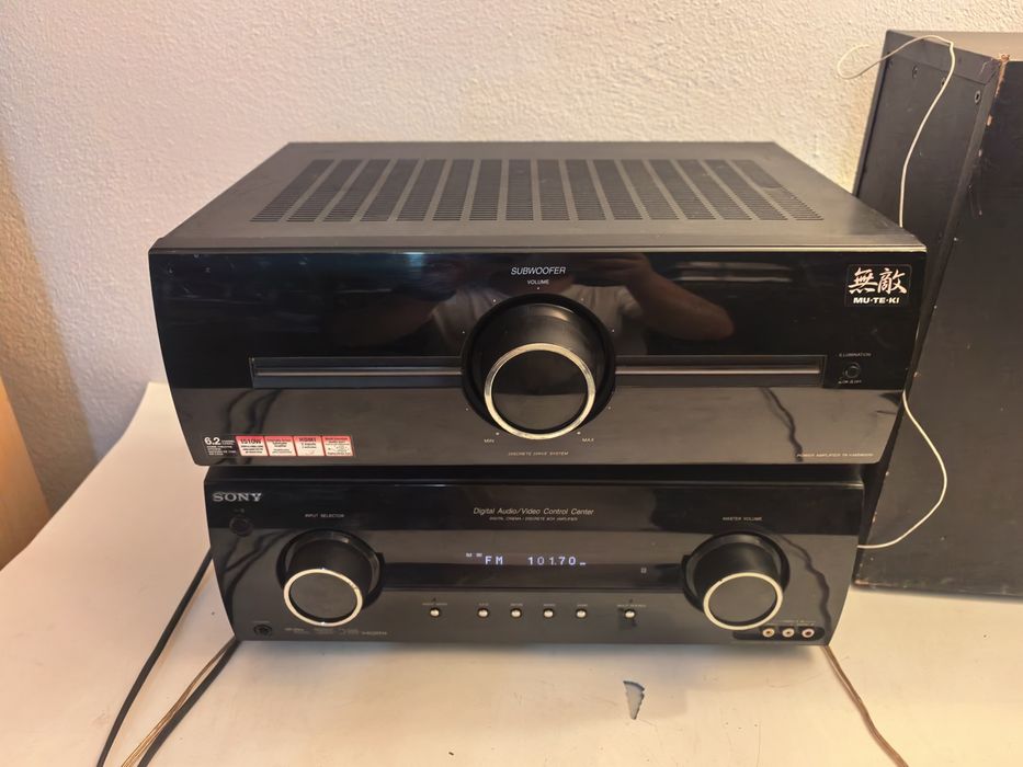 Amplituner Sony STR KM 5500 si amplificator subwoofer Sony TA KMSW 500 1510W