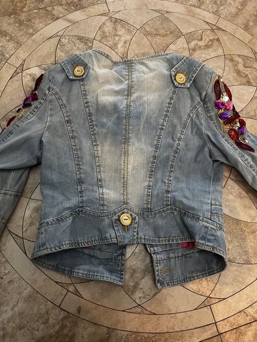 Куртка джинсовая. Голубая.