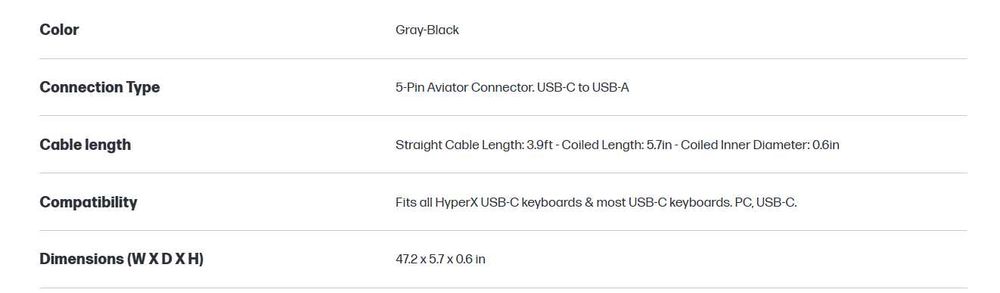 Coiled Cable HyperX