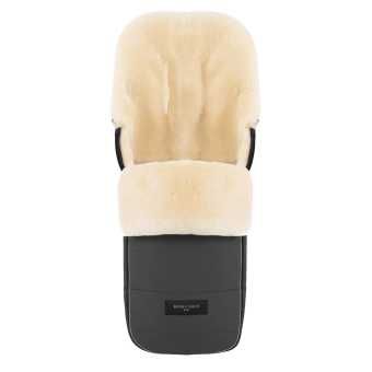 Естестена вълна!  Агнешки Зимен чувал за количка Маншон ръкавици НОВИ