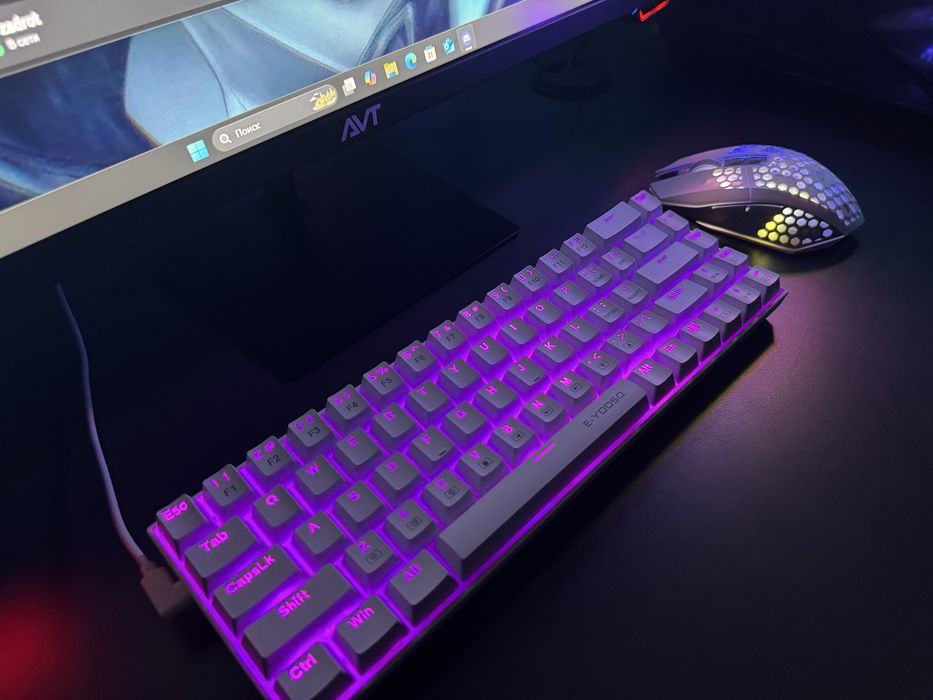 Прдается механическая игровая клавиатура и мышка в хорошем состоянии !