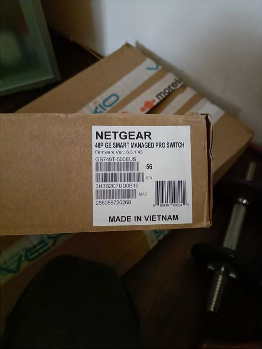 Switch Pro Netgear GS748T-500EUS – 48 porturi Gigabit Smart Managed nou