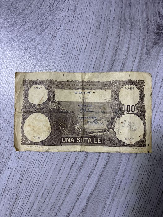 Bacnota 100 lei romanesti