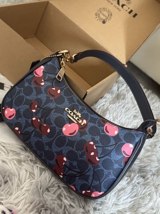 Geanta Coach Cherry Blue