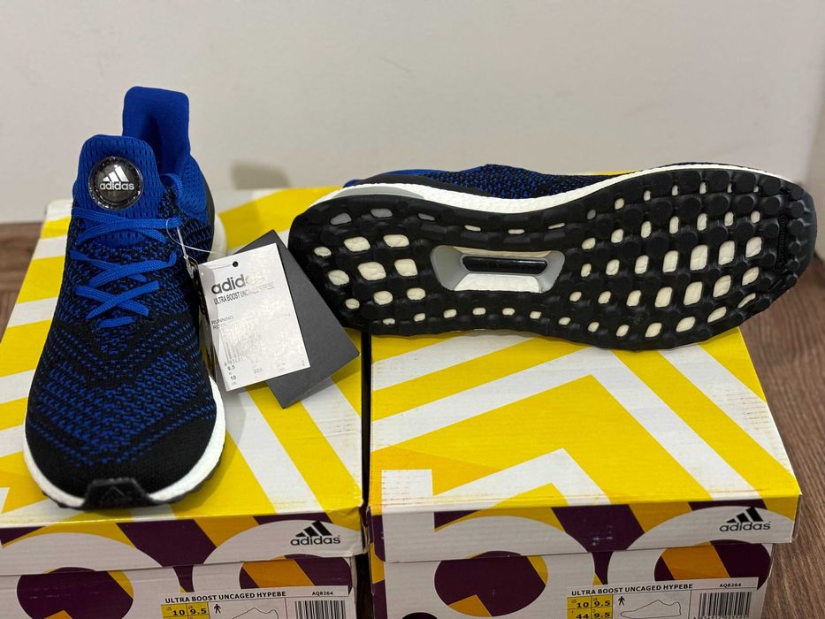 Мъжки маратонки Adidas Ultra Boost, синьо-черни с Boost подметка