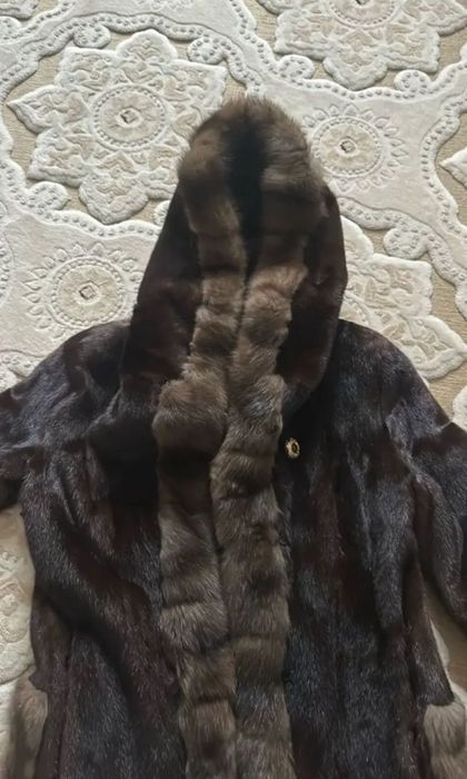 Шуба норка + соболь