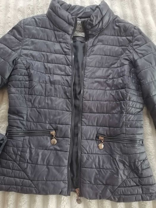 Geacă de fâș bleumarin