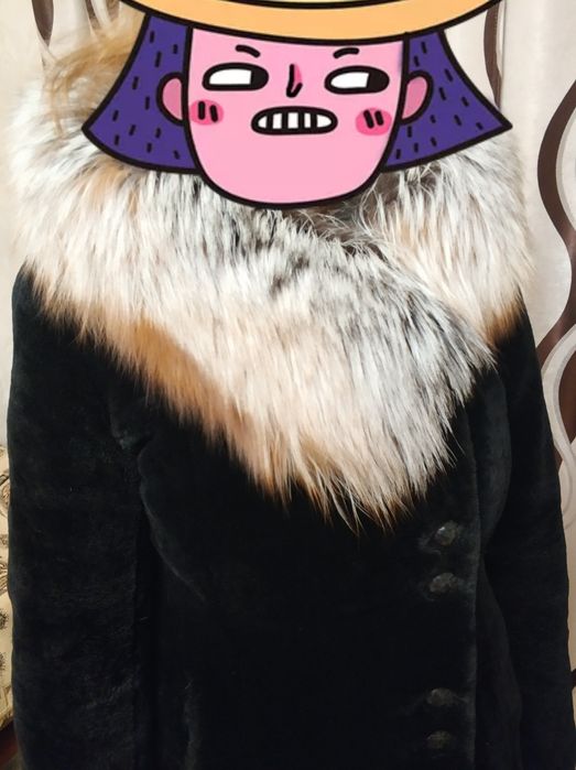 Шуба Мутон (цигейка) натуральный