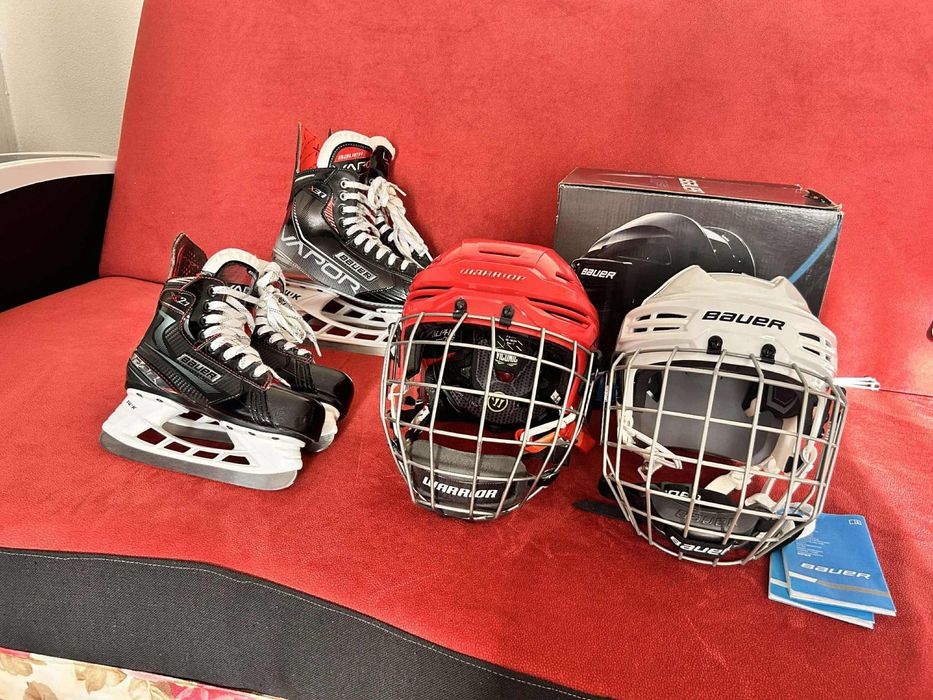 Vând casca hockey Bauer IMS 5.0 (M-copii) , casca Warrior Alpha Pro