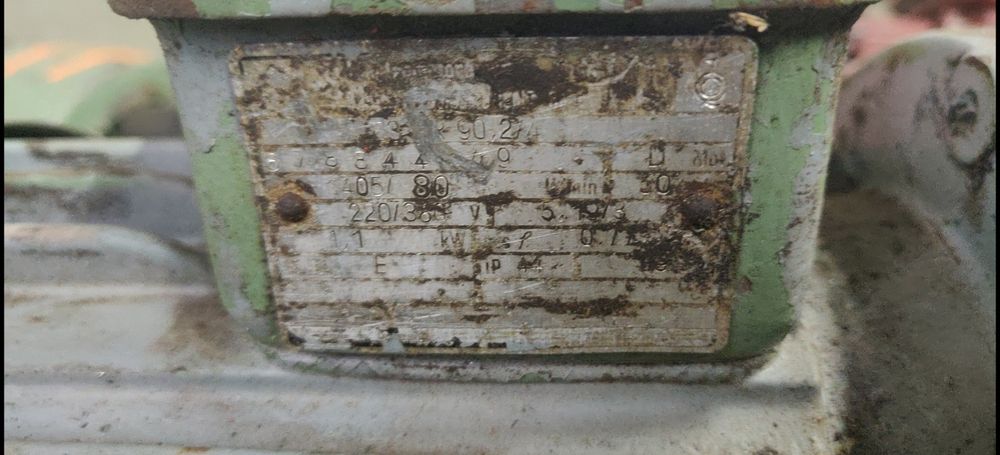 Motor electric trifazat cu reductor, 1.1kW, 80rpm, 380V