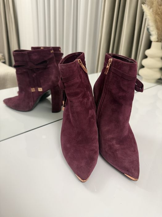 Botine burgundy Ted Baker