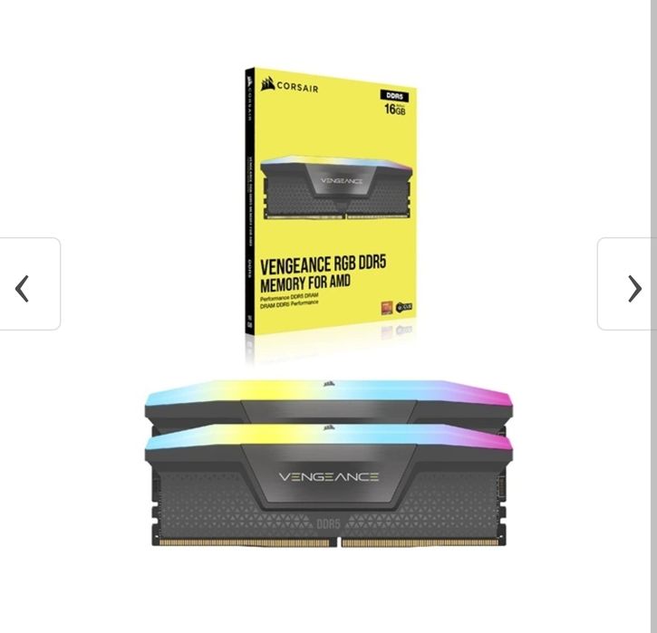 Memorie Corsair Vengeance RGB AMD EXPO 32GB DDR5 6000MHz CL 36 Dual Ch