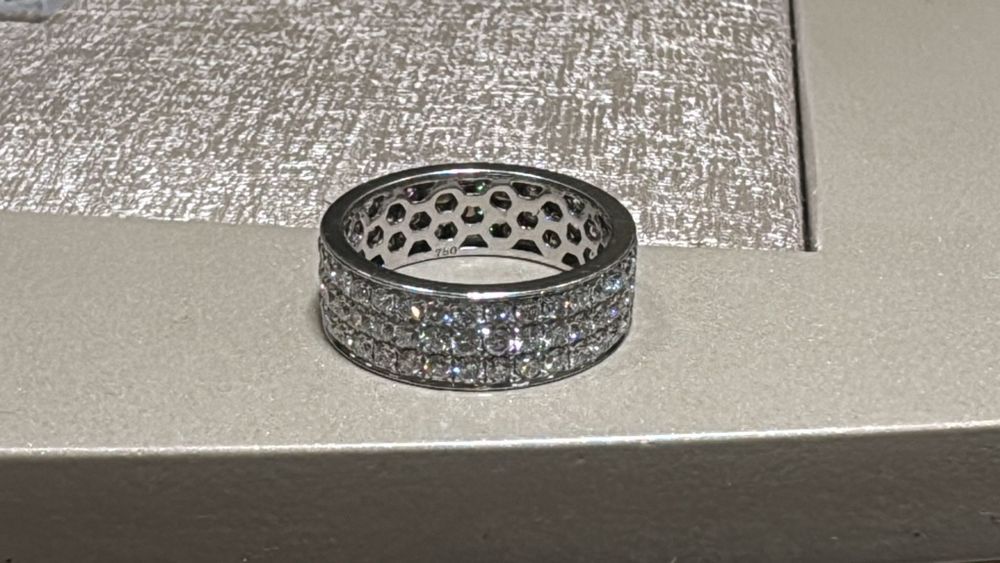 inel Tenis superb, aur 18 k si diamante naturale