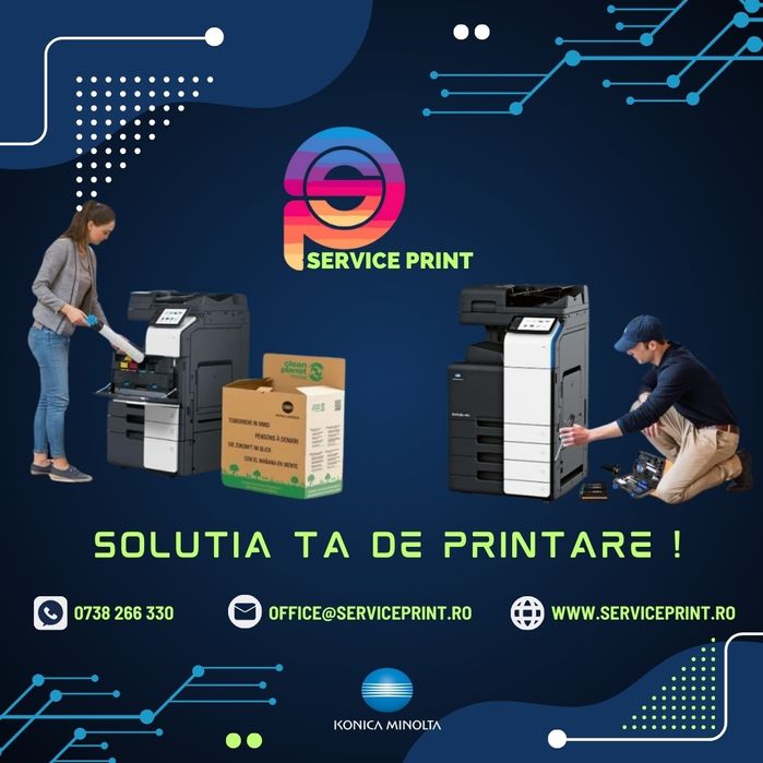 Închirieri Copiatoare A3/Imprimante A4 Office Konica Minolta