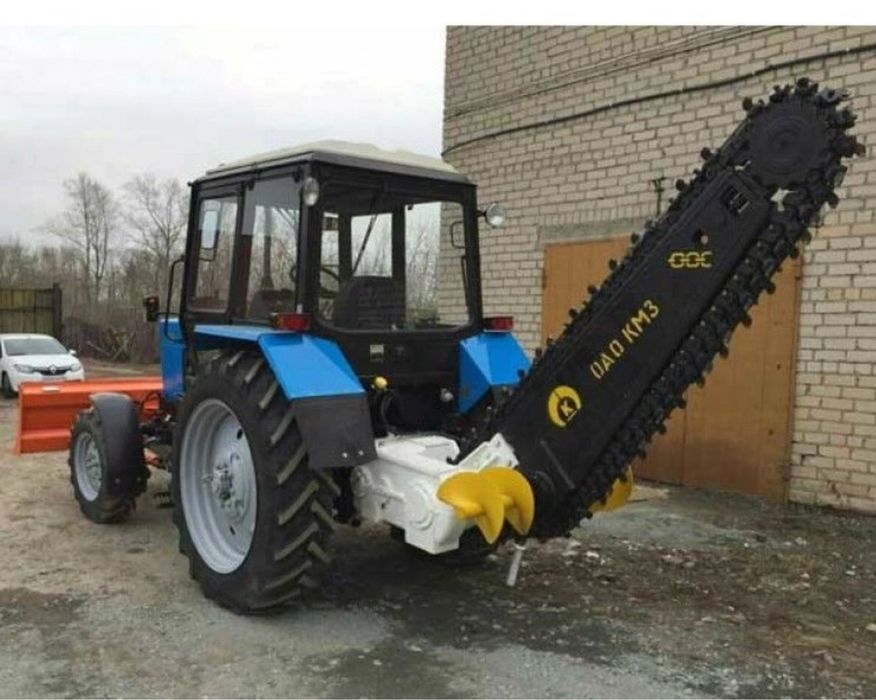 Услуги цепного эксковатора ( бара, грунторез)