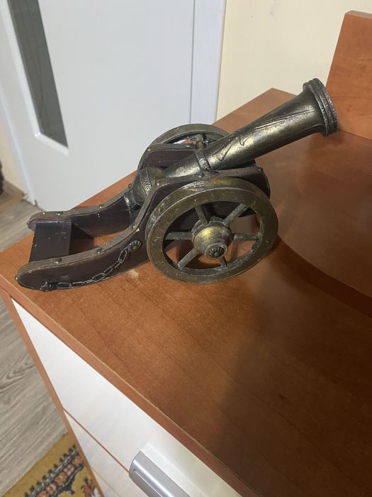 Tun macheta bronz vechi decor obiect
