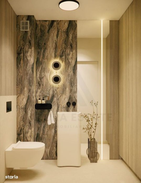 Apartament 3 camere 66 mp utili etaj 2 terasa 9 mp 2 băi zona Strand