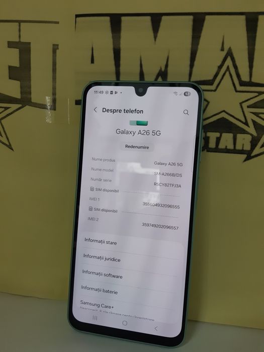 Samsung a26(m1) staramanet