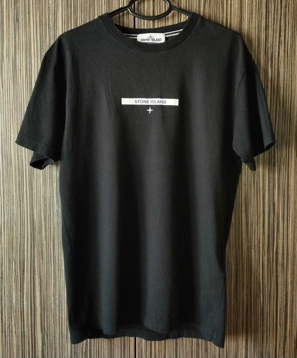 Stone Island Graphic Logo Branded  T Shirt 100% Памук Размер М