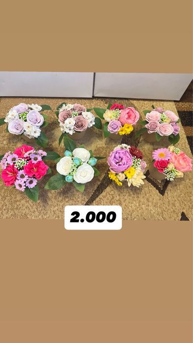 Мыльные цветы букеты