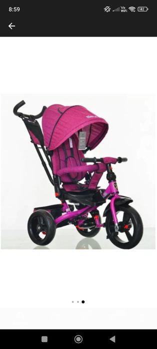 Tricicleta cu scaun reversibil