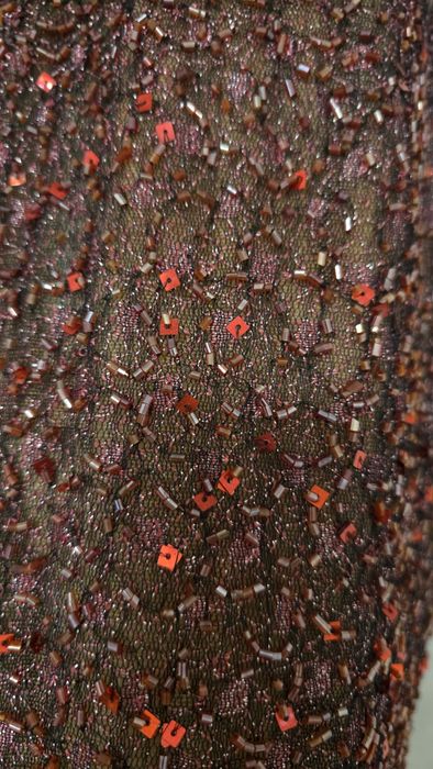 Вечернее платье вышитое бисером