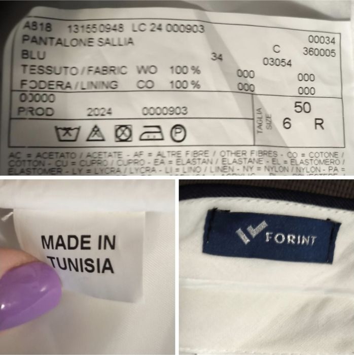 Pantaloni Premium Forint Sallia, Din Lână Pură, Bărbați - 50