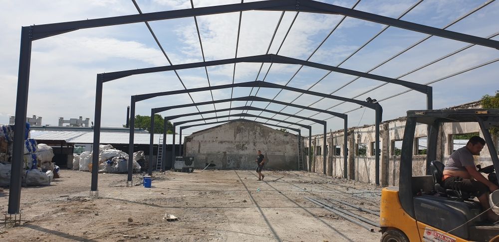 Vand hale metalica structura metalica