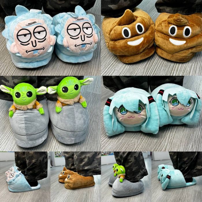 Аниме тапочки гарри потер йода бэтмен рик и морти