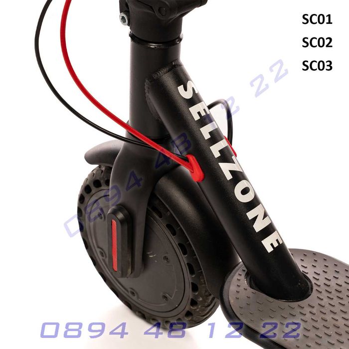 Електрически скутер сгъваем 8,5инч гуми ел тротинеткаа ток bluetooth