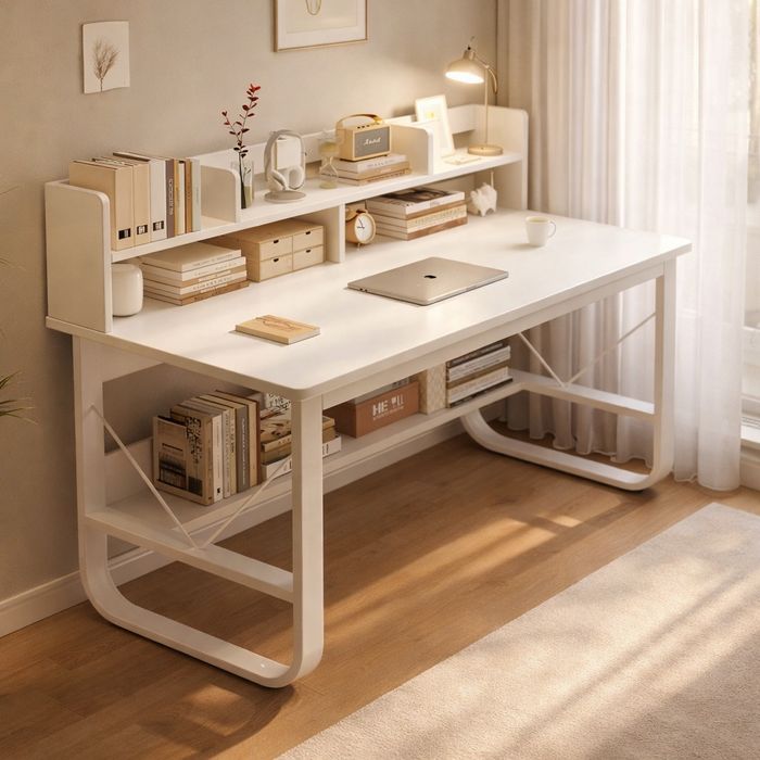 Компьютерный стол с полкой 120x50x72 см белый

• Оптимальный размер 12