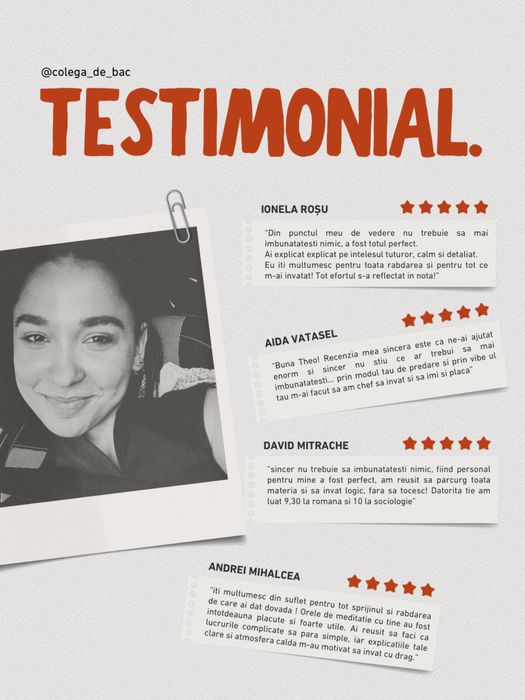 Meditații Limba Română/Sociologie  - bac