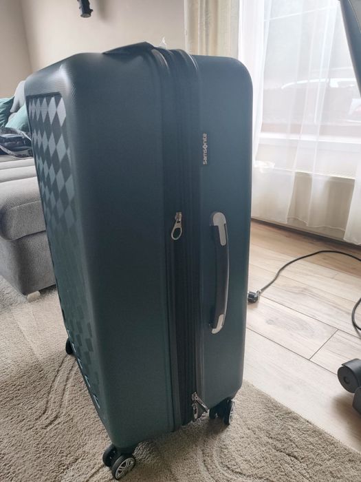 Troler mare Samsonite NOU, 4 roți, valiză premium bagaj de cală