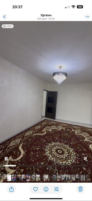 Урганч шахрида квартира ижарага берилади