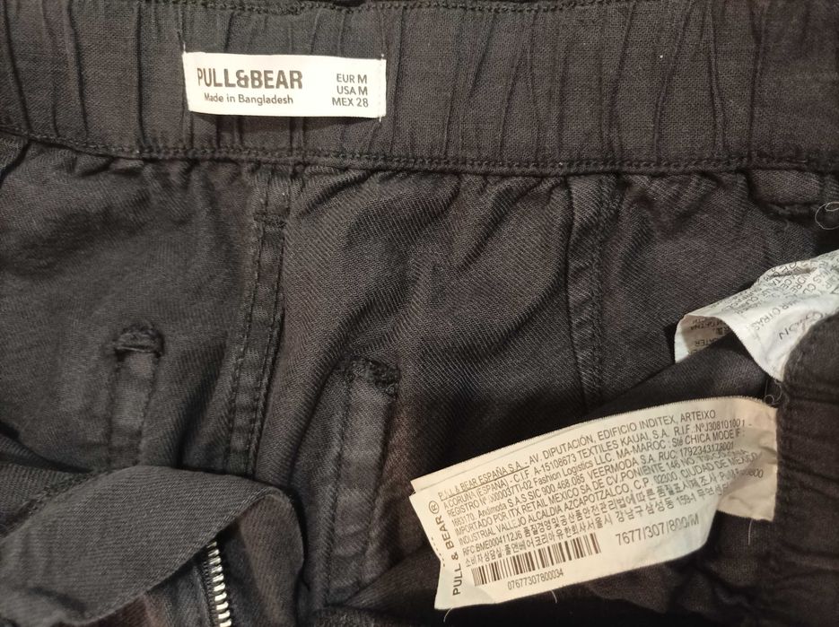 Pantaloni PULL&BEAR, negri, mar.M (36-38)